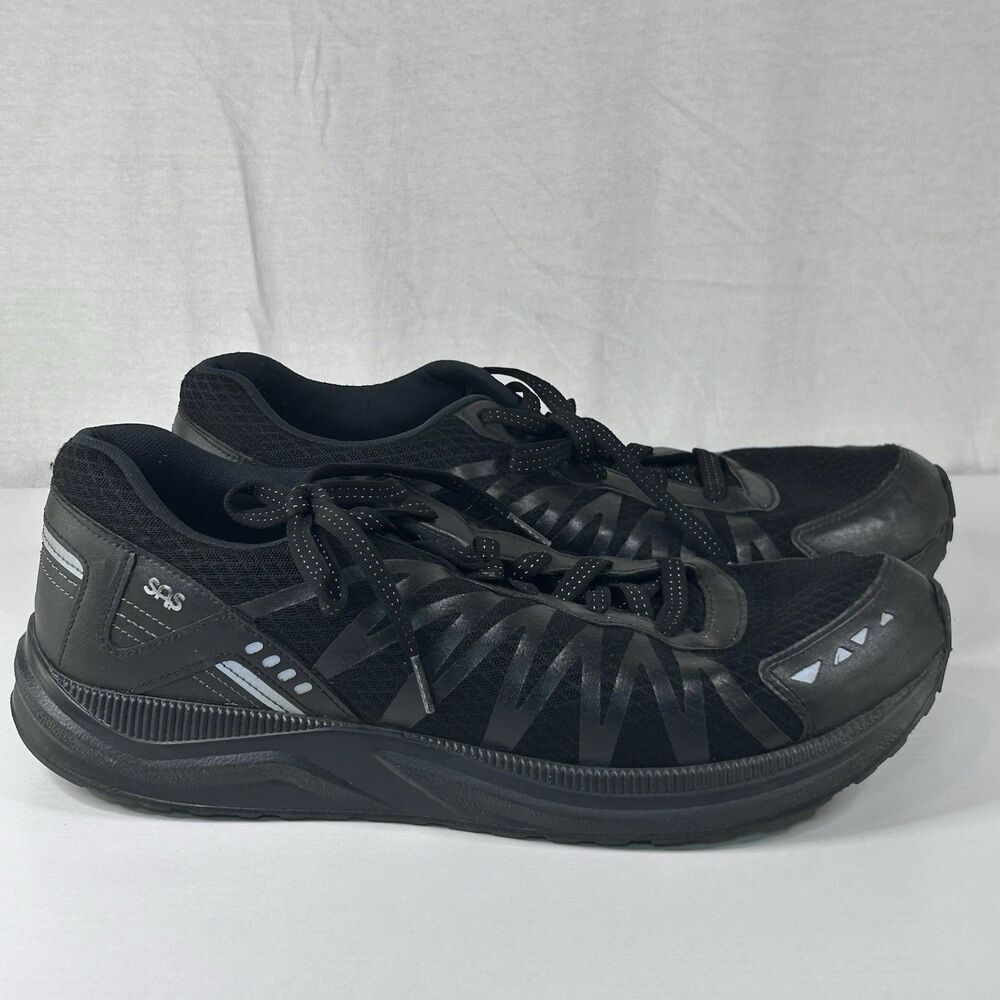 SAS Mission One Sneaker Black Lace Up Athletic Shoes Vibram Sole Men’s Sz 11.5EE